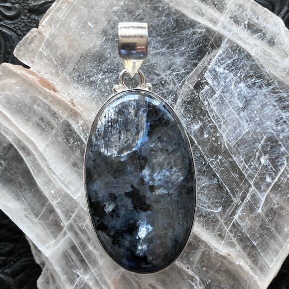 Larvikite Pendant Crystal Stone Jewelry - Picture 7 of 8